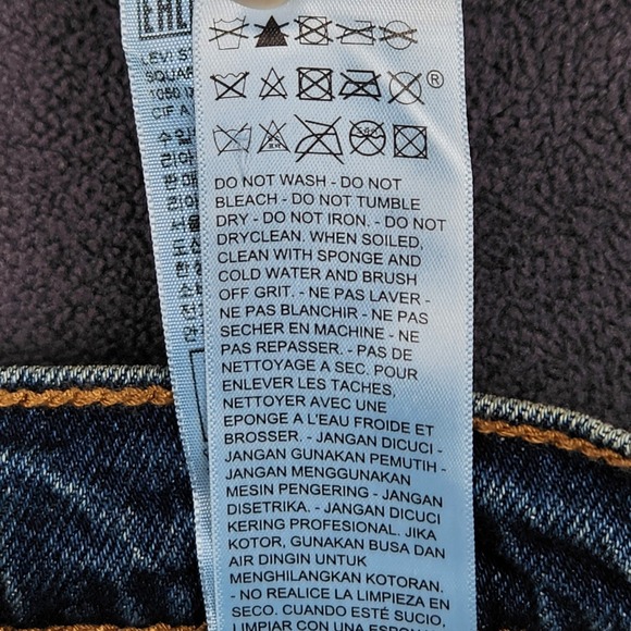 Levis 501 Curve Jeans Womens 25x30 Blue High Rise Straight Denim Embellished - Picture 7 of 12